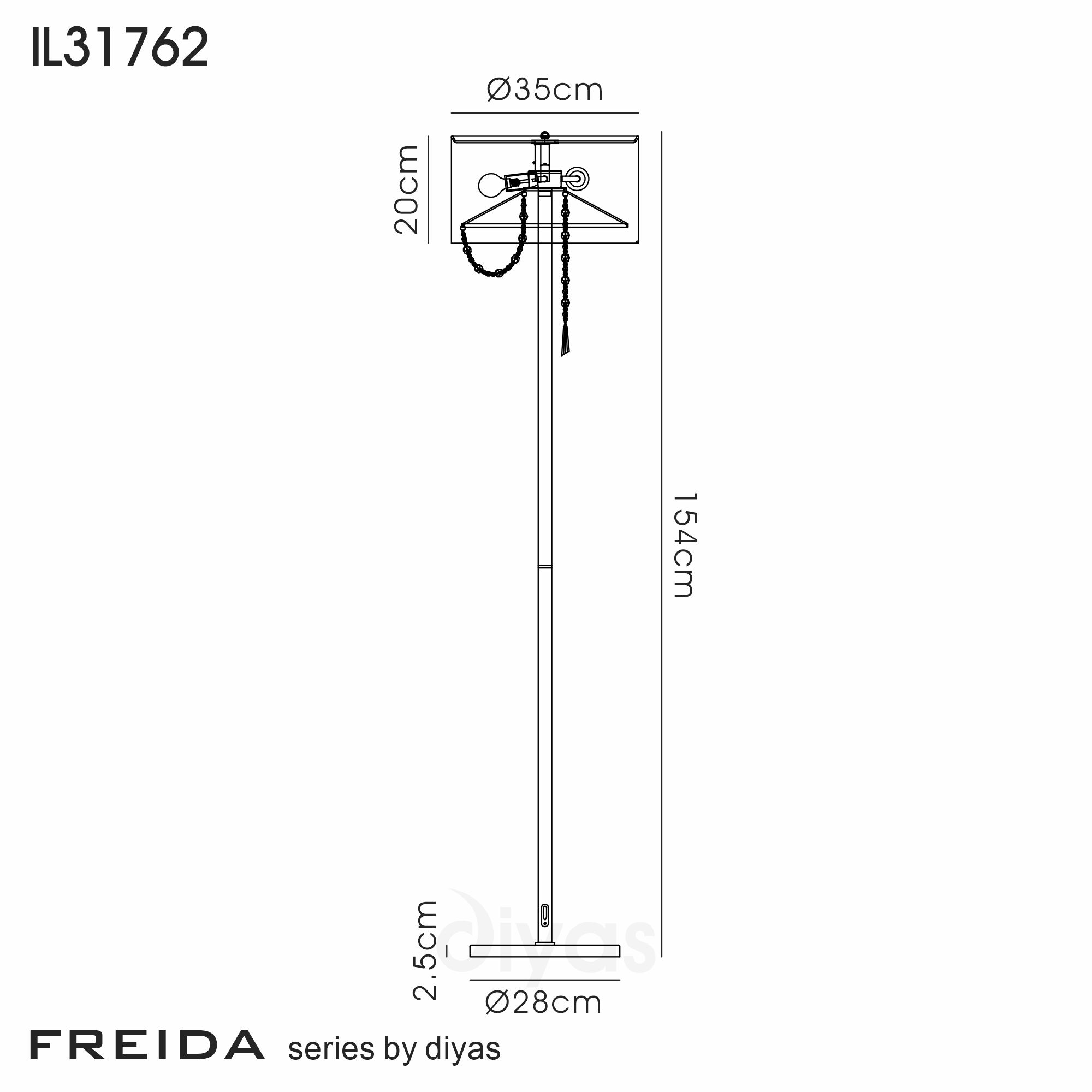 Freida Polished Chrome-White Crystal Floor Lamps Diyas Shaded Floor Lamps Freida Polished Chrome-White Crystal Floor Lamps Diyas Shaded Floor Lamps